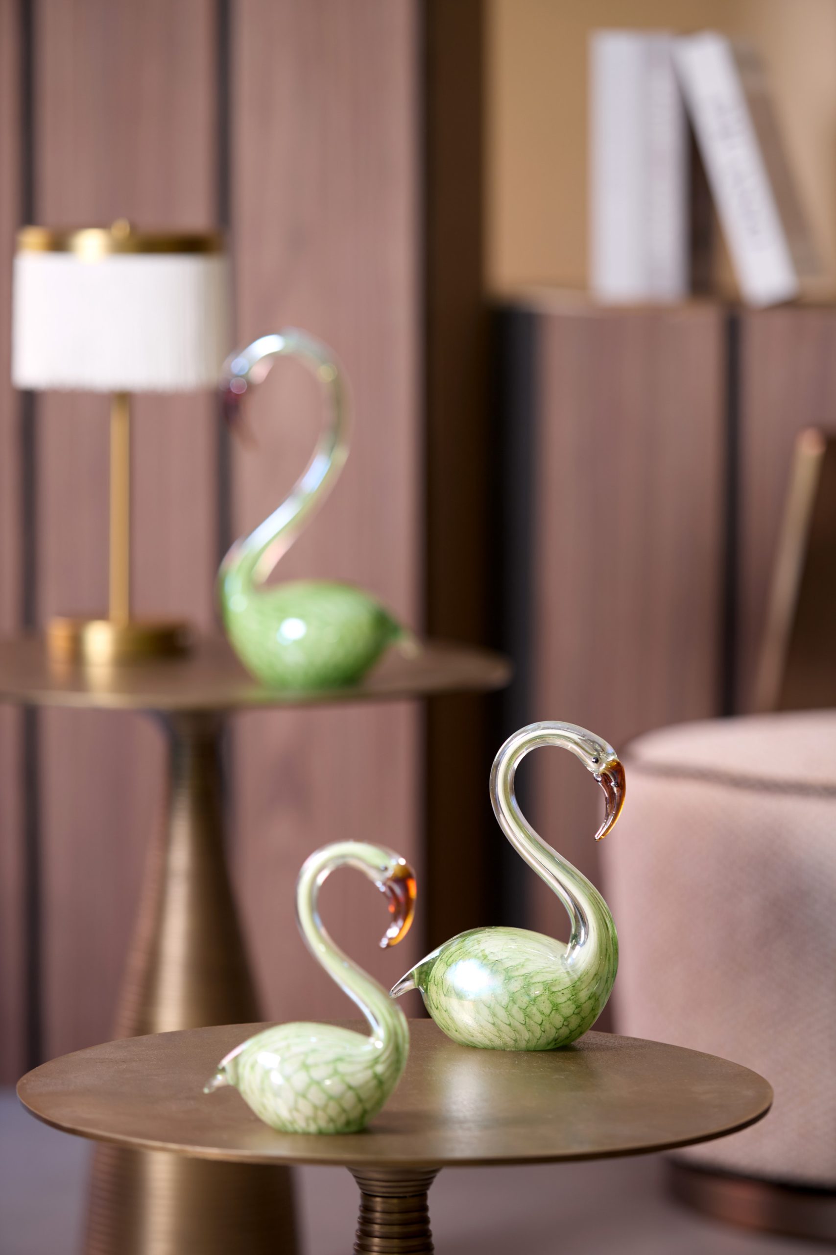 Light & Living Ornament 13x8x20 cm SWAN glas groen