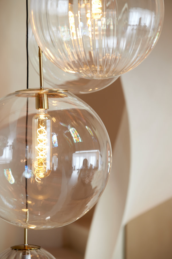 Light & Living Hanglamp Ø40 cm MEDINA antiek brons+glas helder