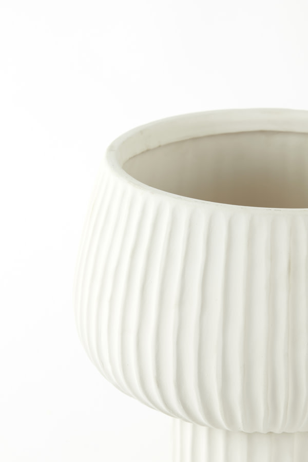 Light & Living Vaas deco Ø27,5x36 cm FEYA keramiek crème