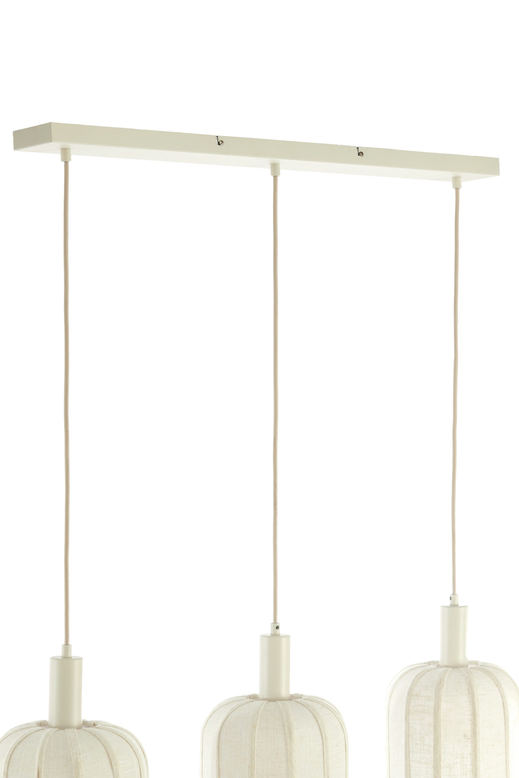 Light & Living Hanglamp 3L 80x21x34 cm TUFIA linnen crème