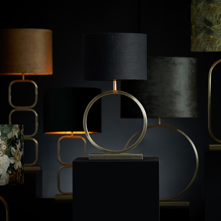 Light & Living Kap cilinder 30-30-21 cm LIVIGNO zwart