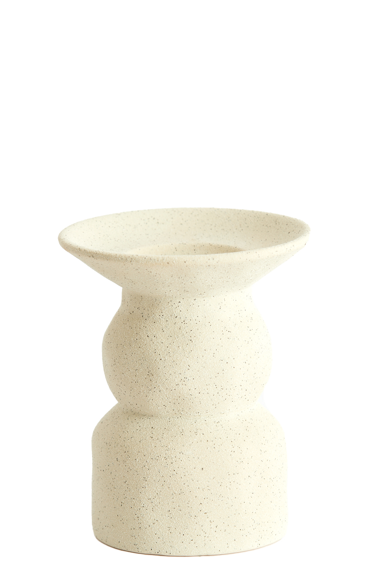 Light & Living Kaarsenhouder Ø12,5x15 cm ATRANI keramiek mat crème