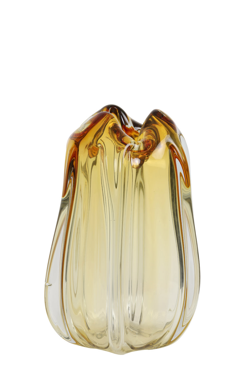 Light & Living Vaas Ø21x30 cm MURELA glas amber