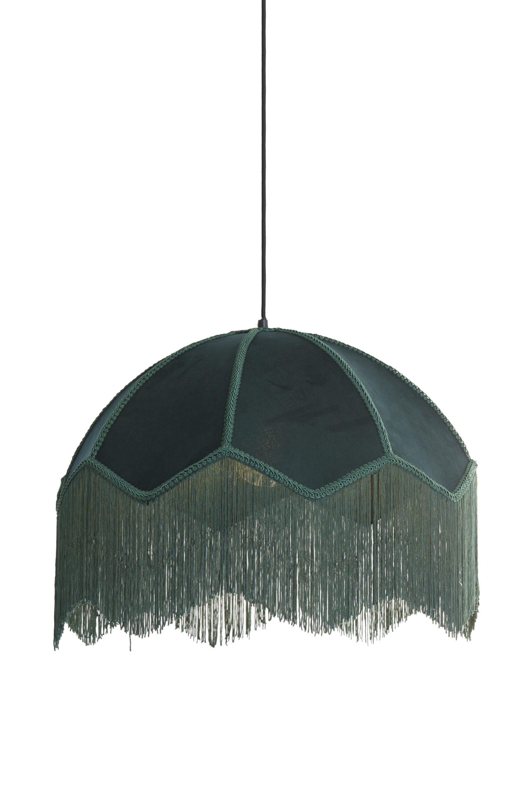 Light & Living Hanglamp Ø50x38 cm MALACIA velvet groen