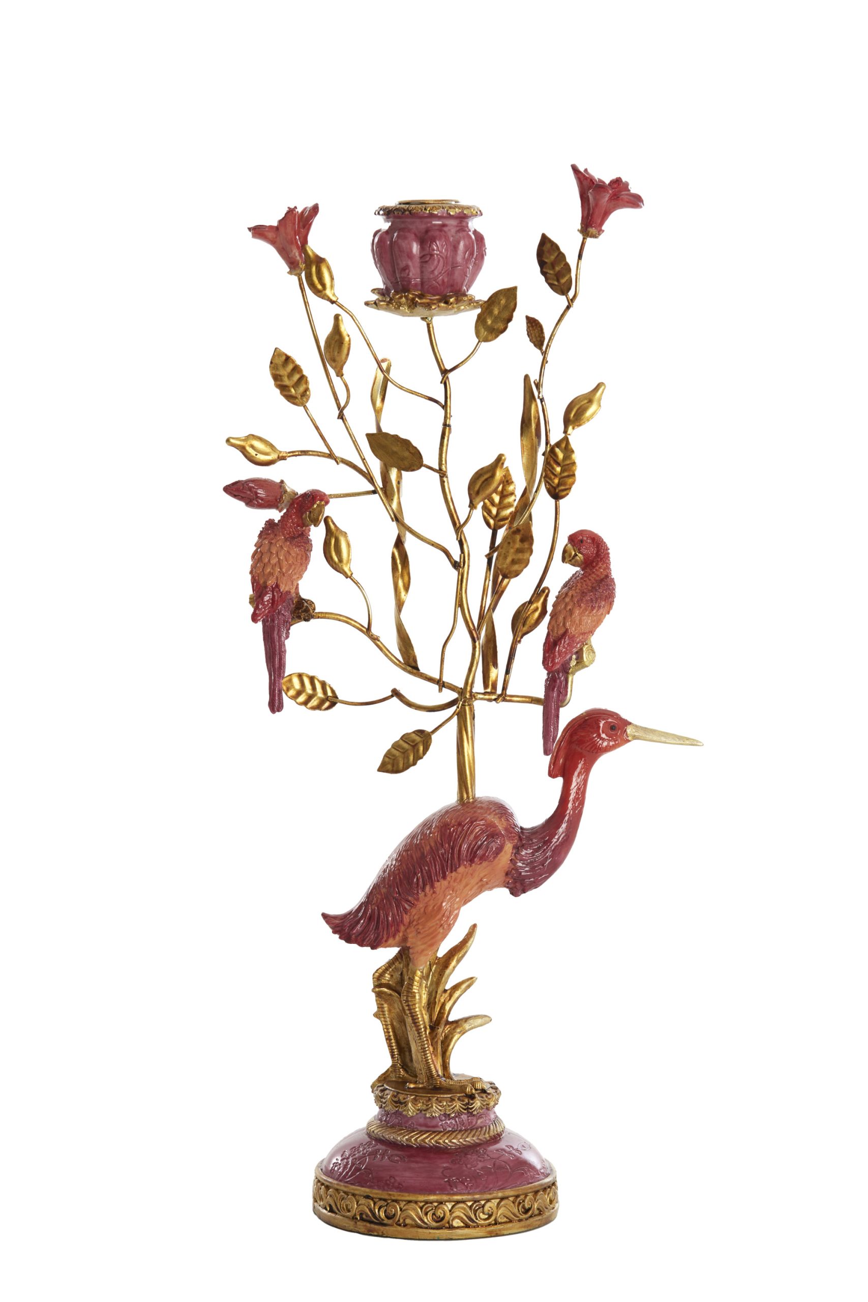 Light & Living Kandelaar 22x11x44 cm HERON bordeaux+brons