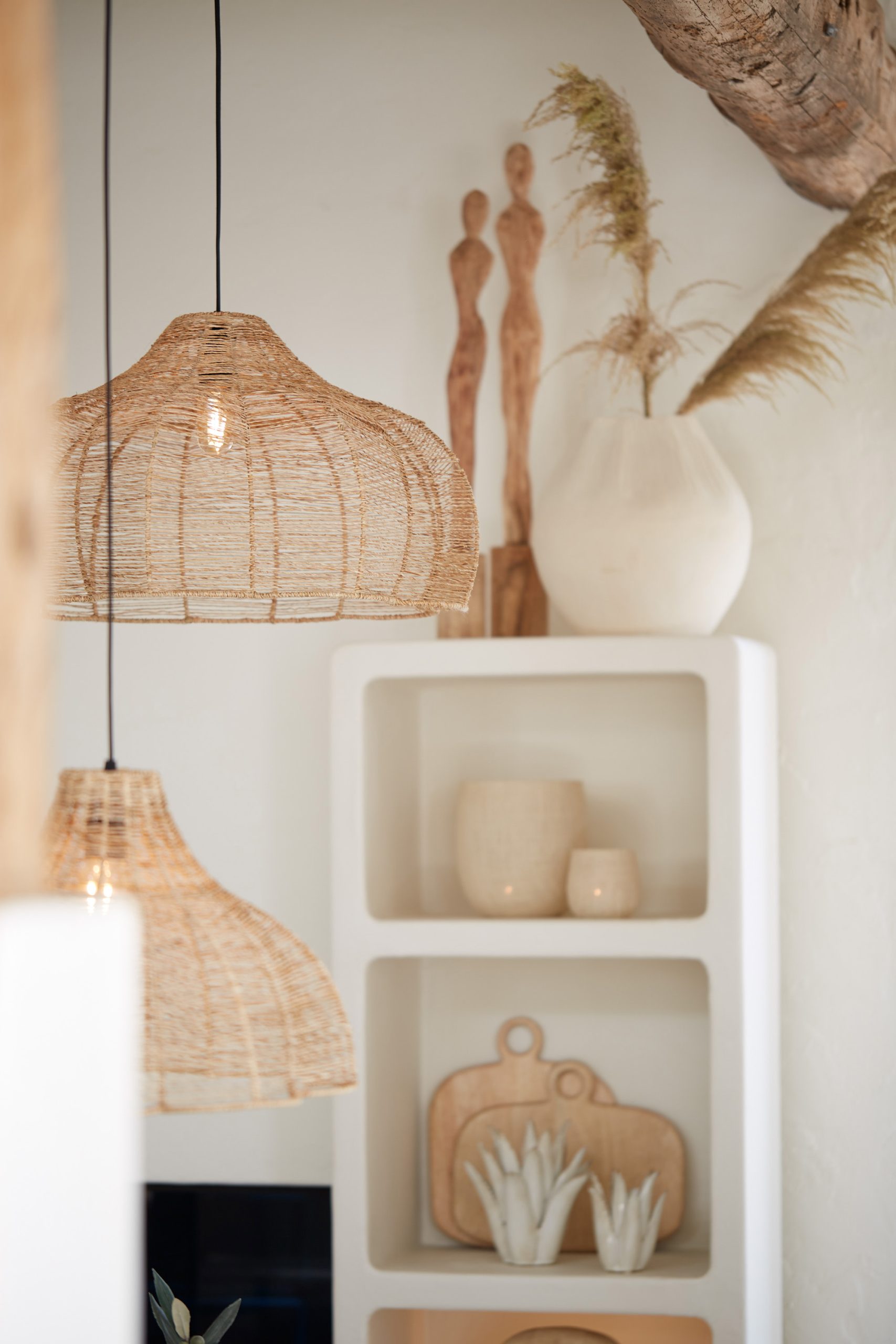 Light & Living Kap hang Ø60x34 cm TONODA jute naturel