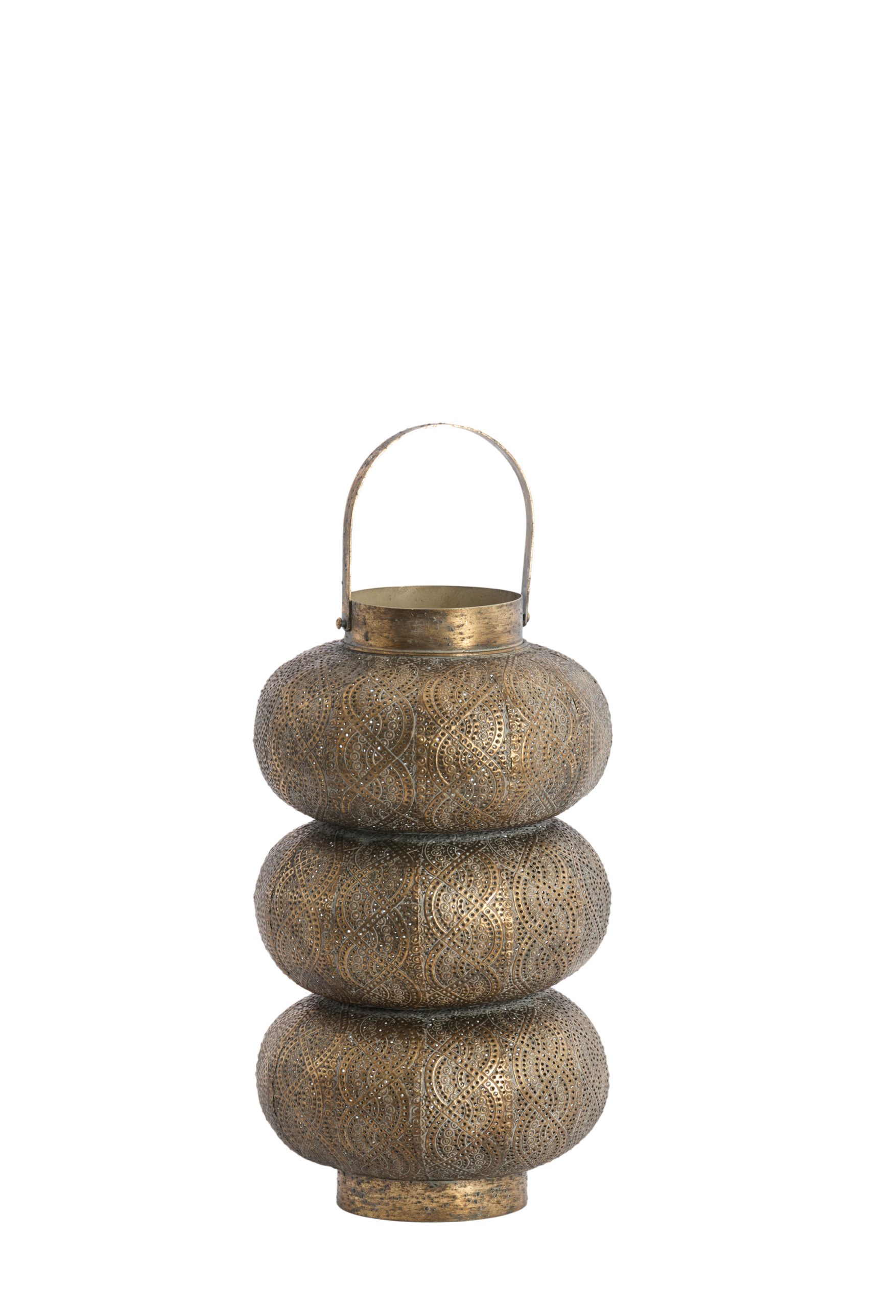 Light & Living Windlicht Ø20x34 cm KAITO bruin goud