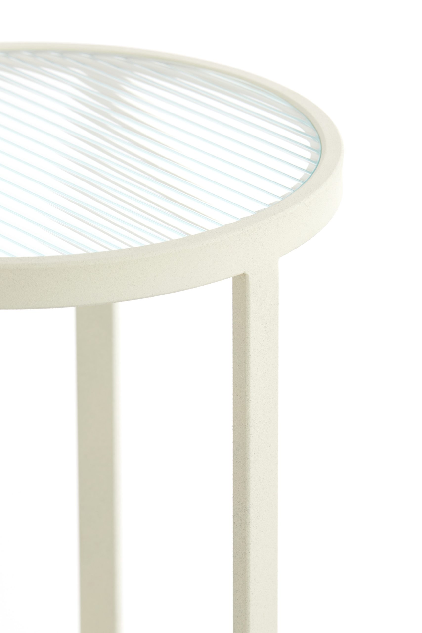 Light & Living Zuil Ø35x81 cm RETIRO helder rib glas+crème