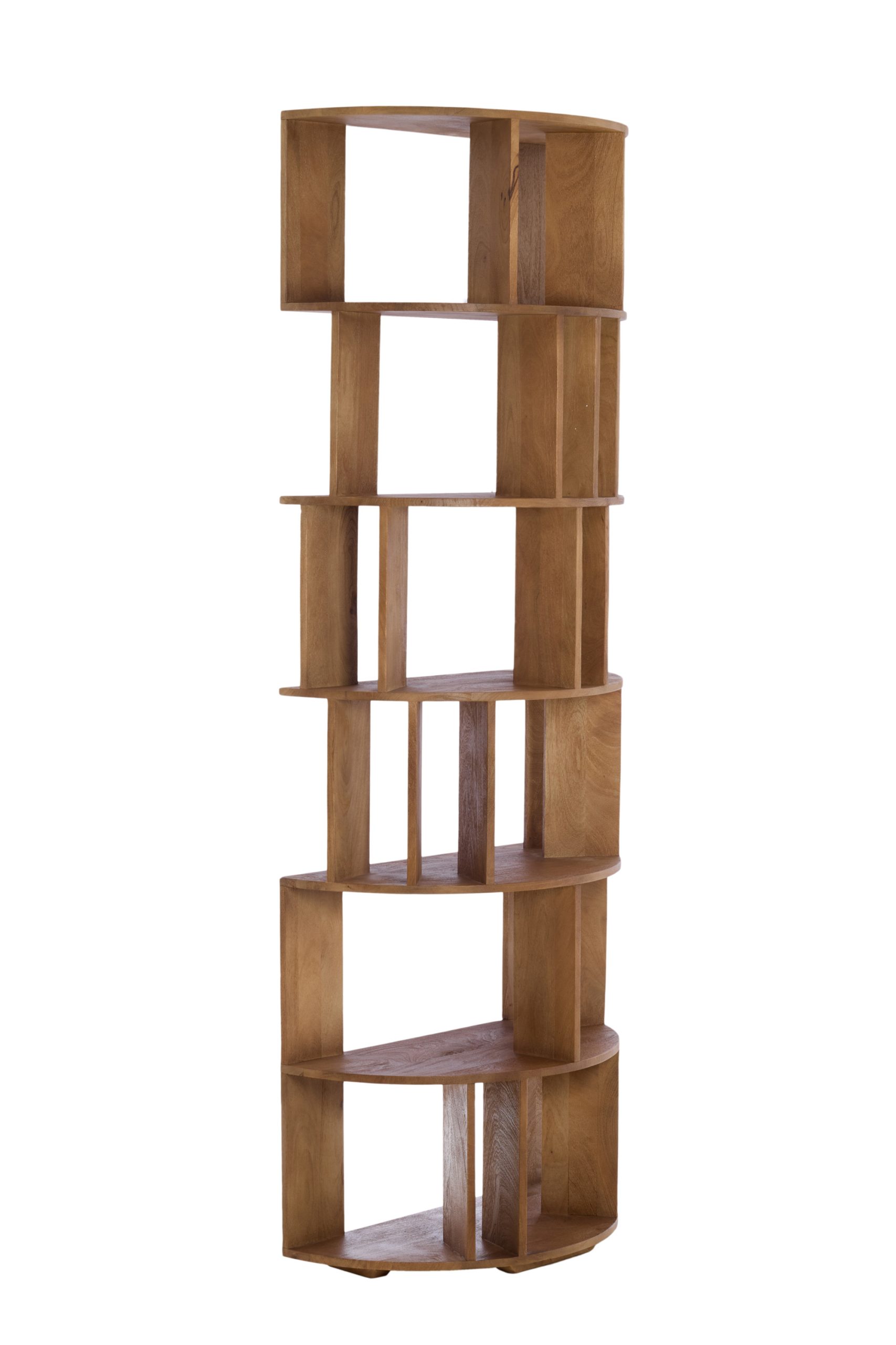 Light & Living Wandkast open 76x37x212 cm LIMPYA licht bruin