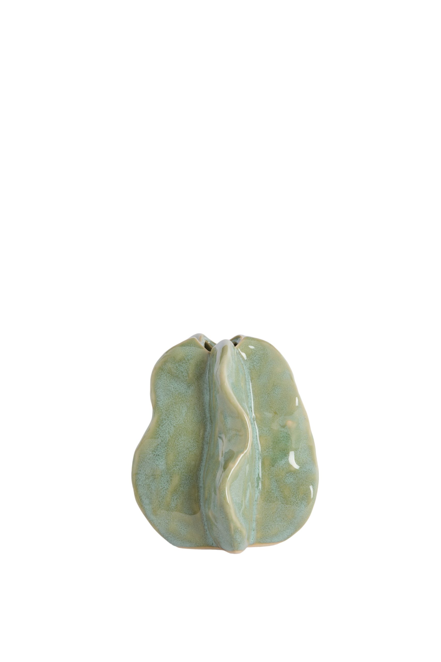 Light & Living Vaas deco 13,5x12x16,5 cm IDRIJA keramiek mint groen