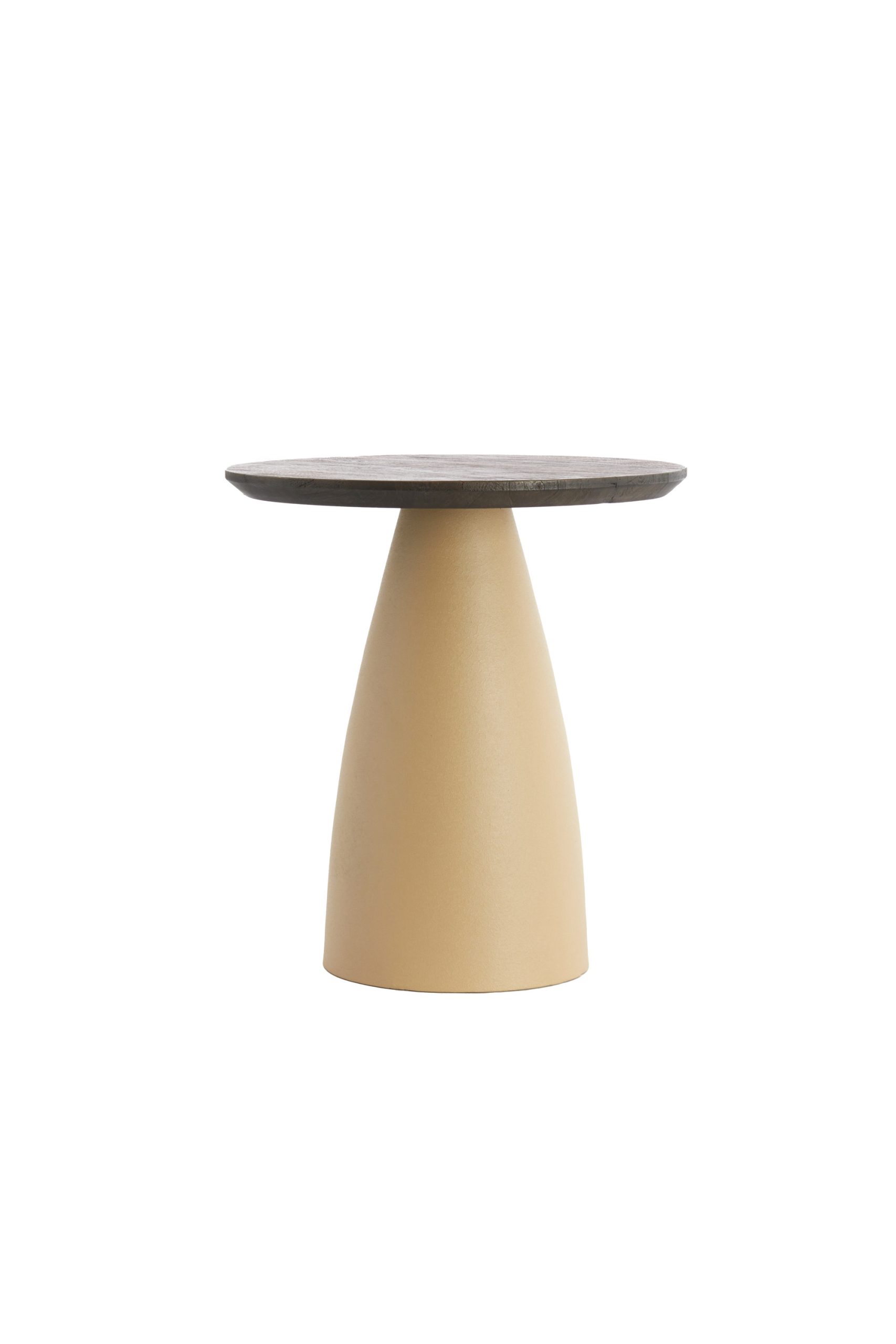 Light & Living Bijzettafel Ø45x50 cm OCANA hout olie bruin+mat beige