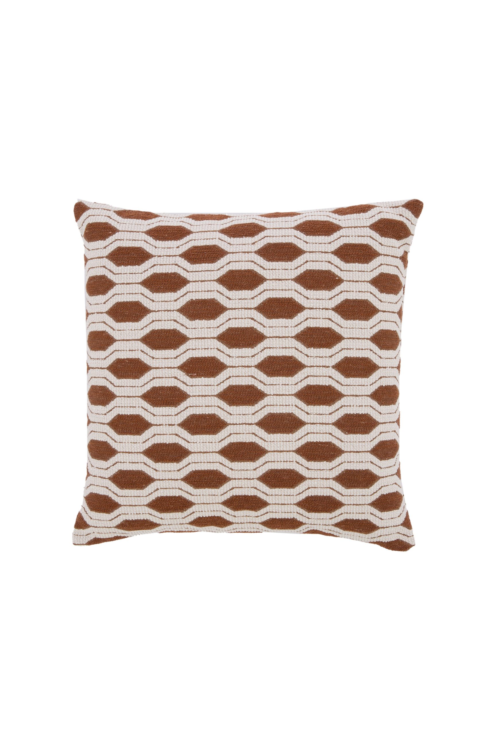 Light & Living Kussen 45x45 cm RENTON brons+crème