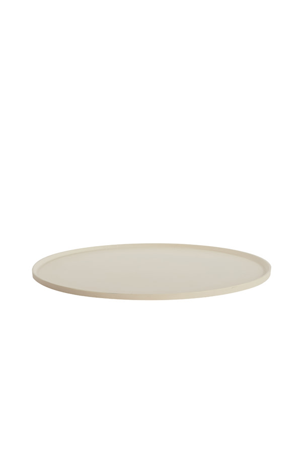 Light & Living Schaal Ø50x1,5 cm MAES crème