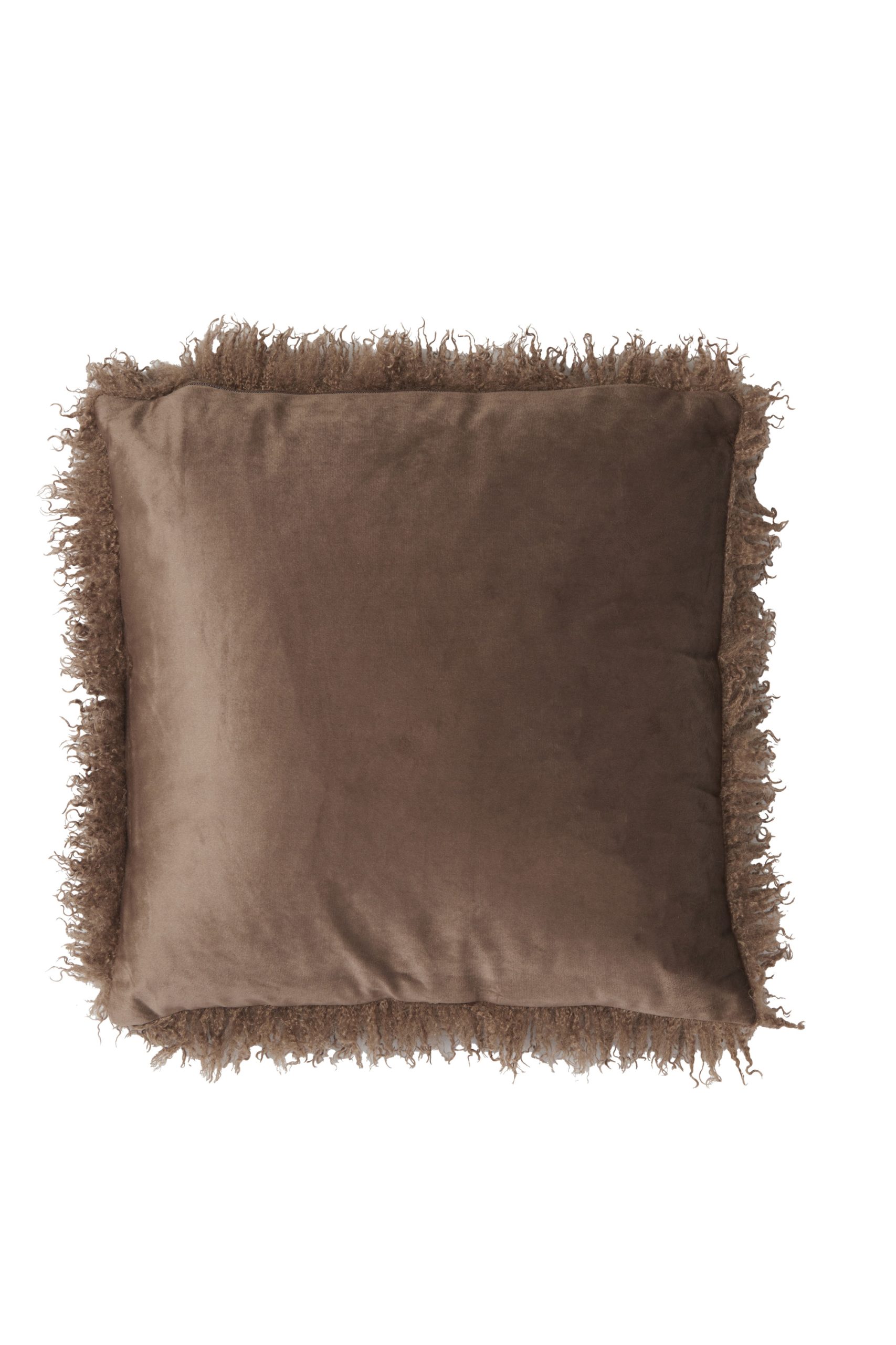 Light & Living Kussen 45x45 cm BUBION donker bruin