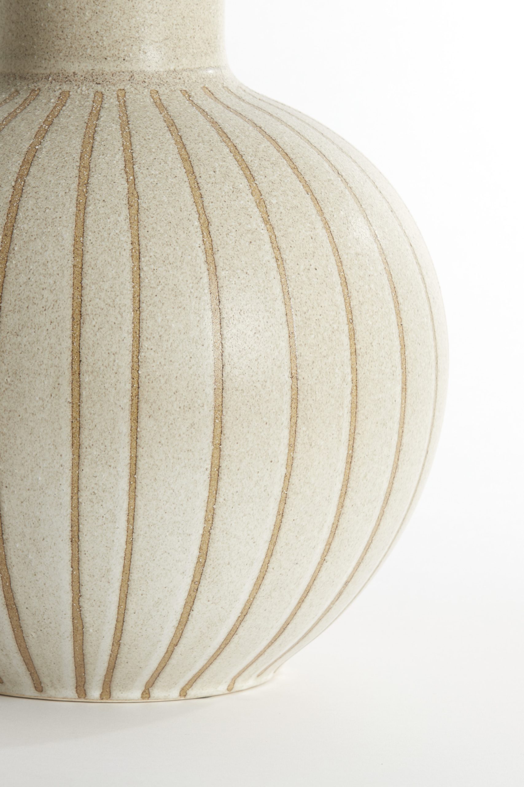 Light & Living Vaas deco Ø34x52 cm ULLOA keramiek mat zand+bruin