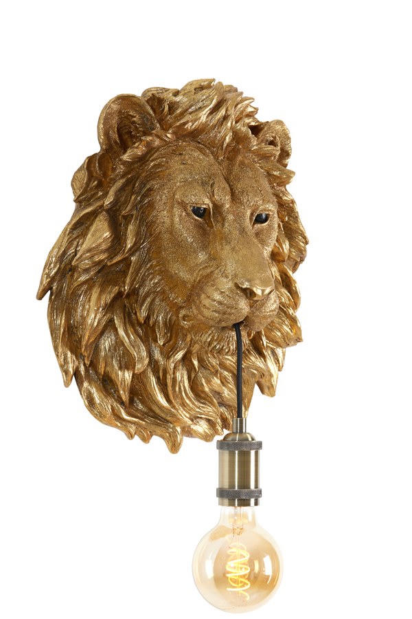 Light & Living Wandlamp 33,5x19x40,5 cm LION antiek brons