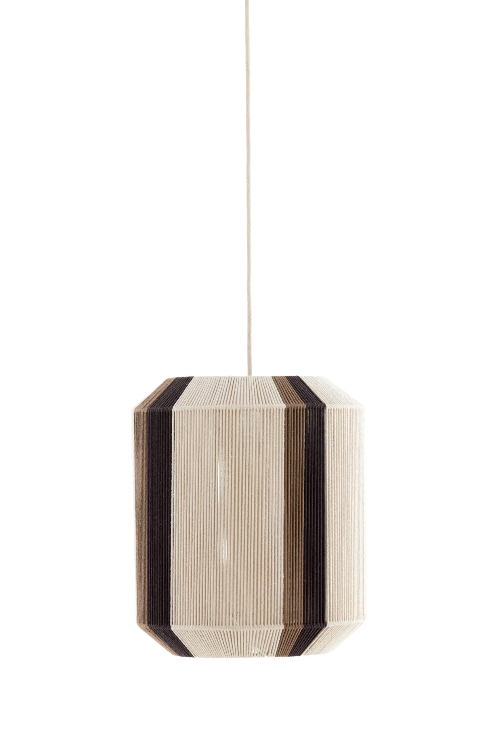 Light & Living Hanglamp Ø36x43 cm KOZANA crème+donker bruin