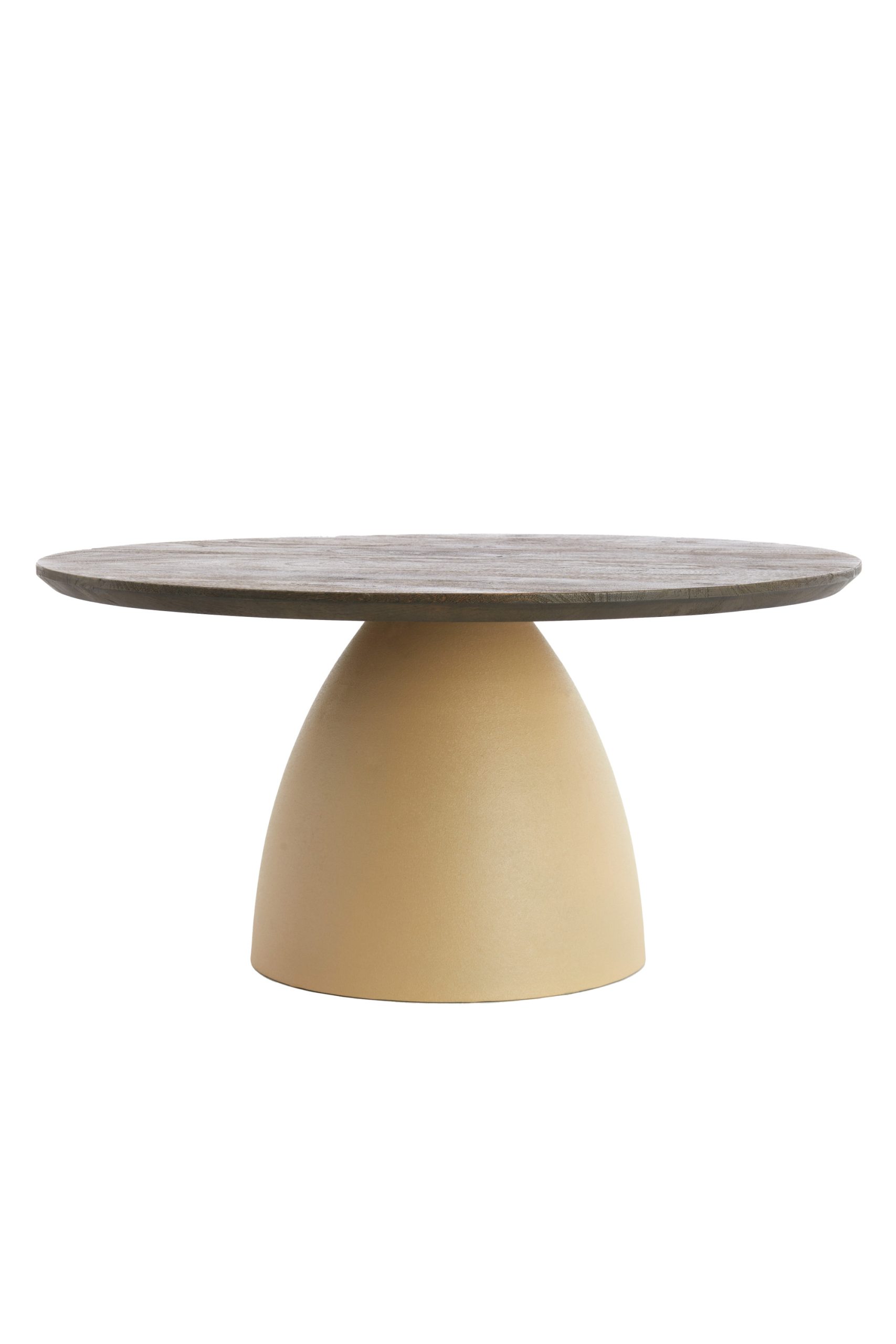 Light & Living Salontafel Ø80x40 cm OCANA hout olie bruin+mat beige