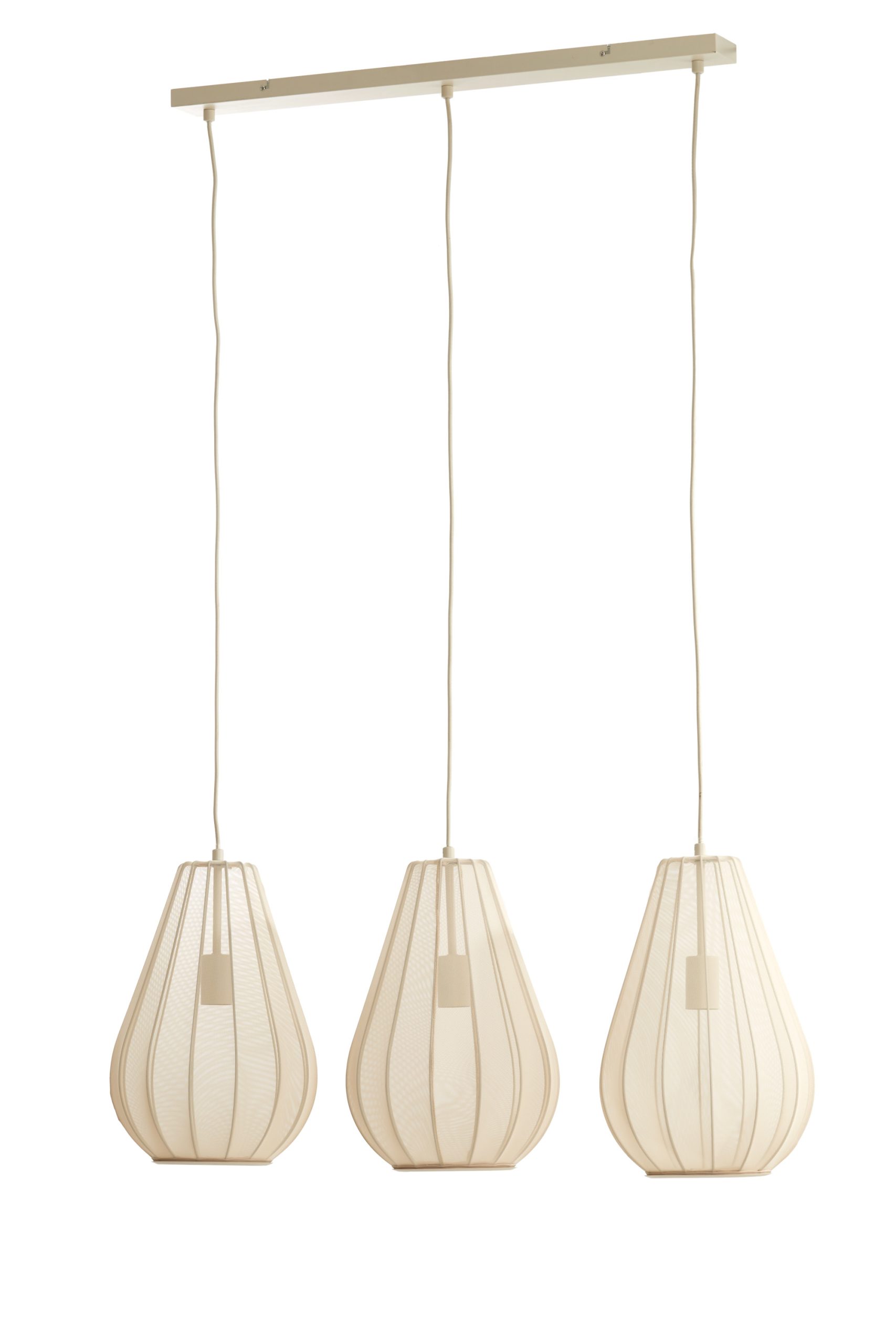 Light & Living Hanglamp 3L 80x8x40 cm ITELA zand