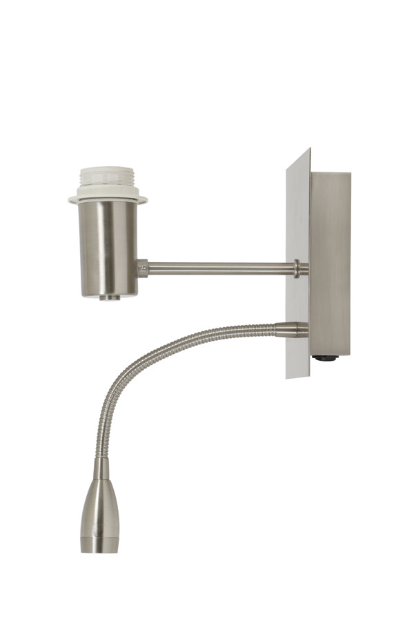 Light & Living Wandlamp+ledflex 20x11x35 cm REGINA nikkel satijn