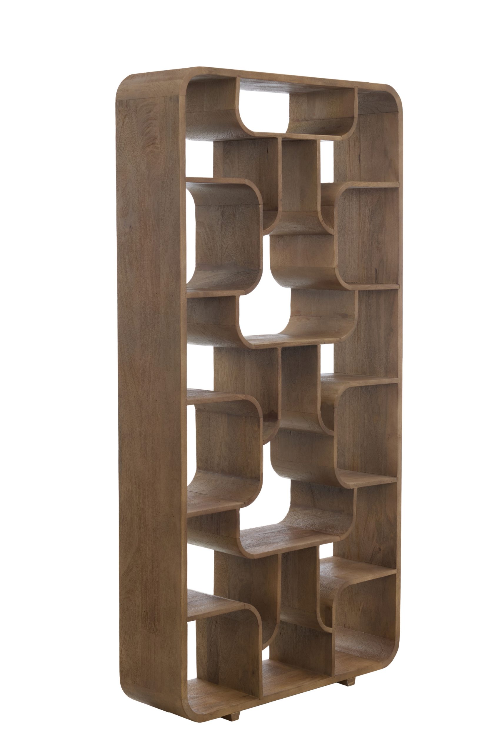 Light & Living Kast open 100x30x200 cm LABARE grijs-donker bruin