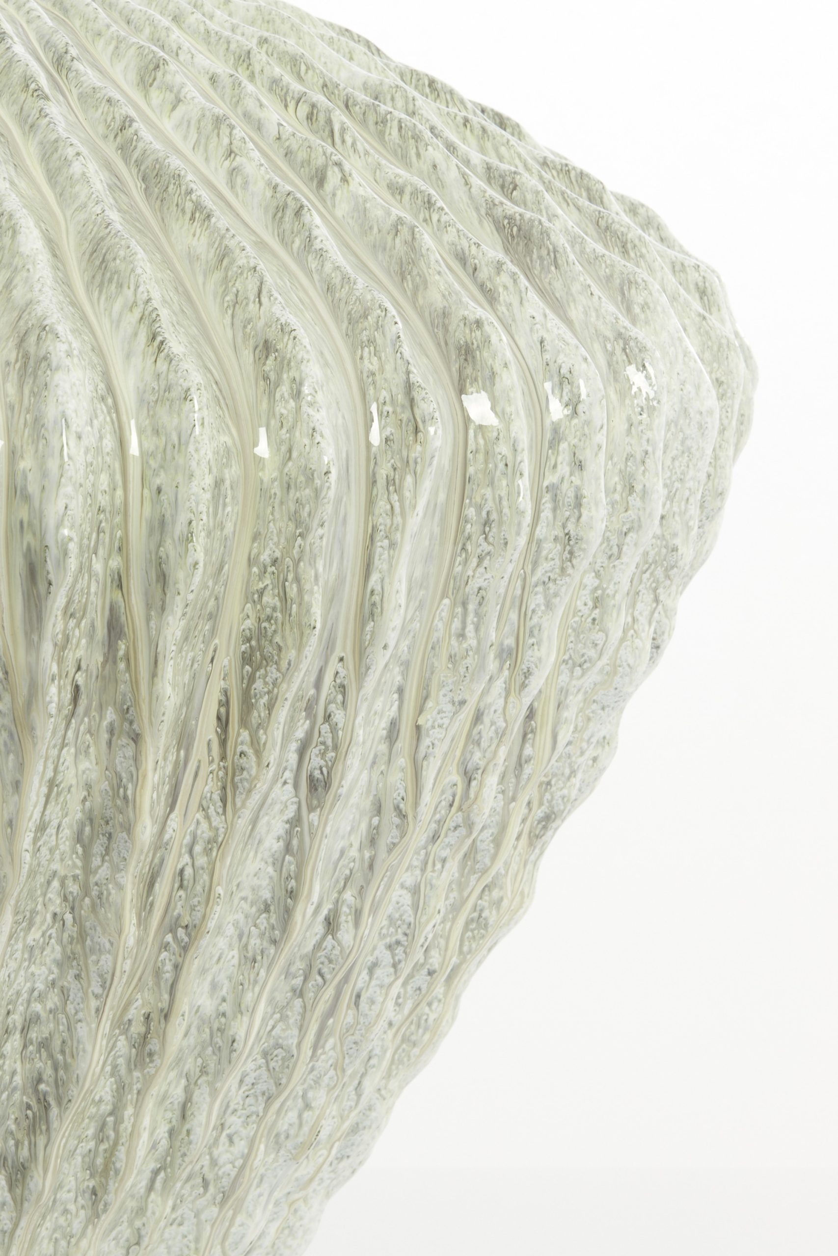 Light & Living Vaas deco Ø66x53 cm CACTI glans mint groen