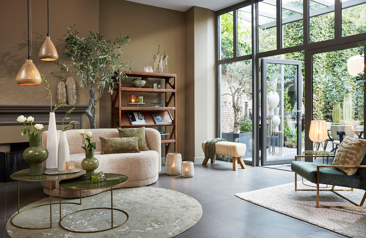 Light & Living Bank 175x85x82 cm AMELIE beige