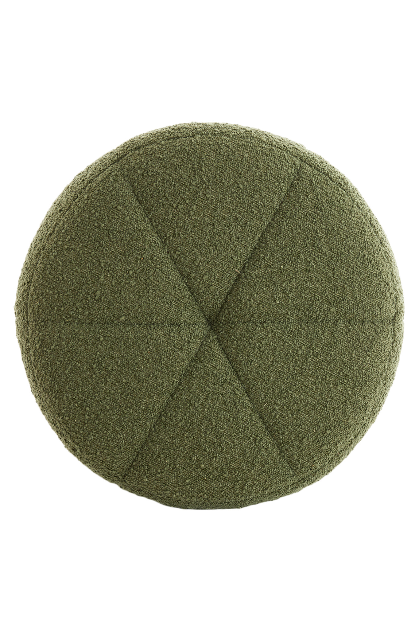 Light & Living Poef Ø51x45 cm BATOEMI bouclé donker groen
