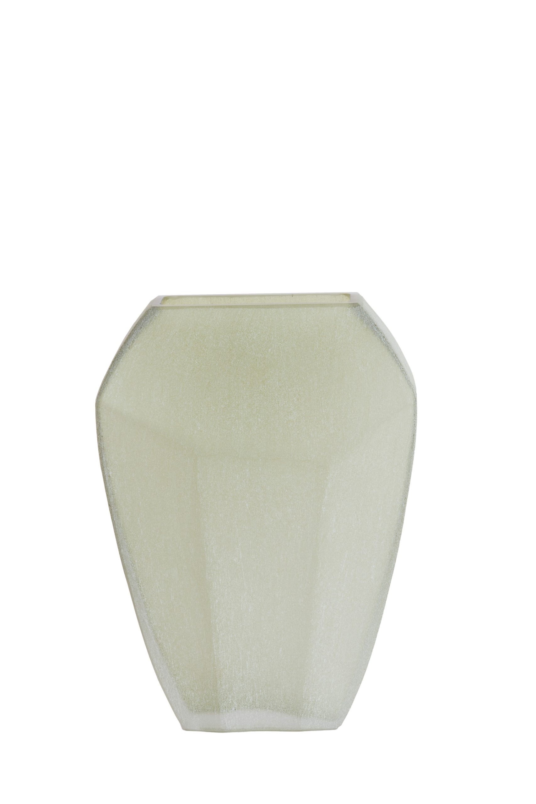 Light & Living Vaas 25x12,5x33,5 cm VIONNA glas olijf groen
