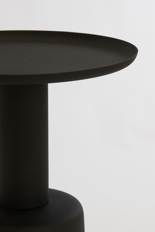 Light & Living Bijzettafel Ø39x52 cm MILAKI zwart