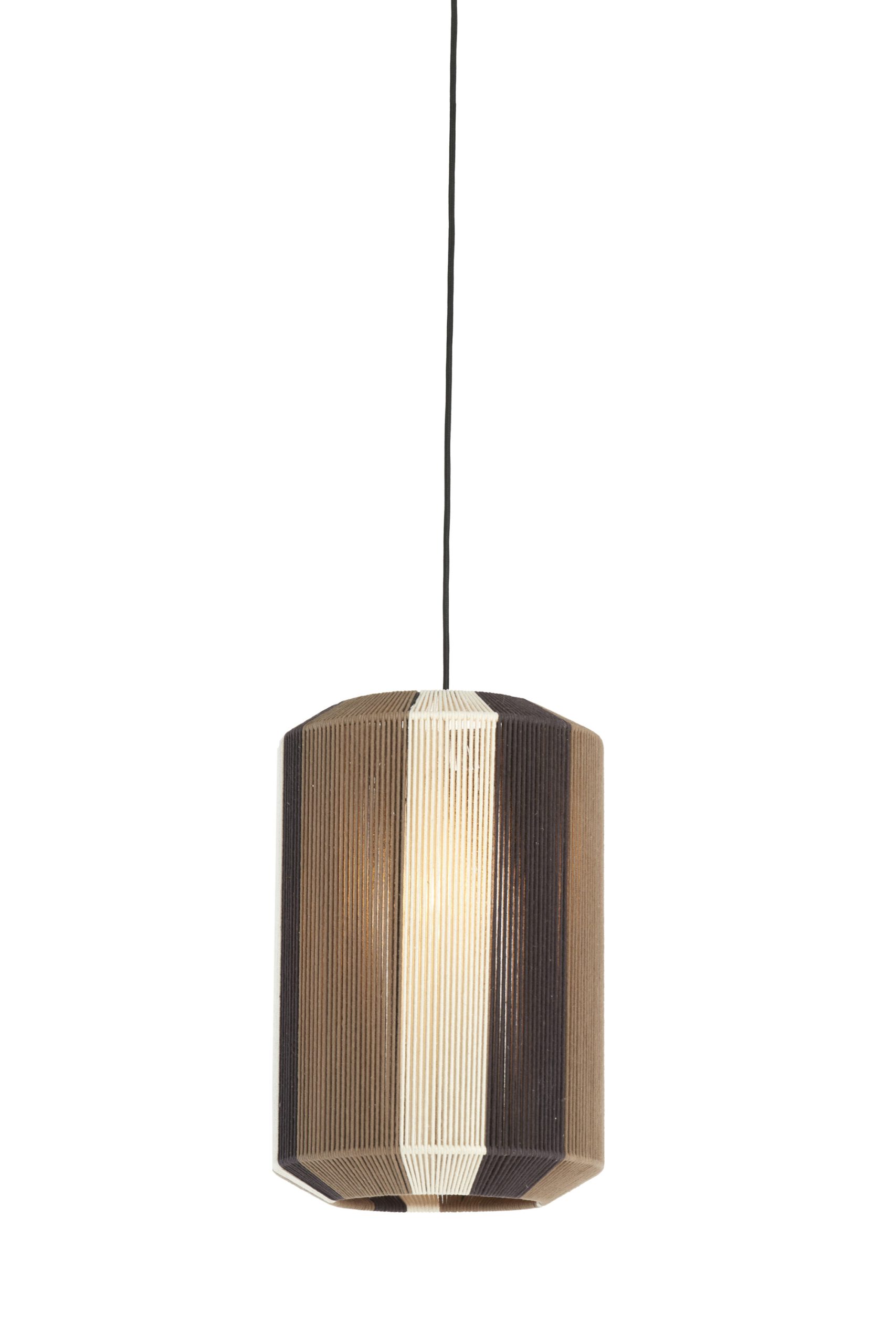 Light & Living Hanglamp Ø30x46 cm KOZANA bruin+crème+donker bruin