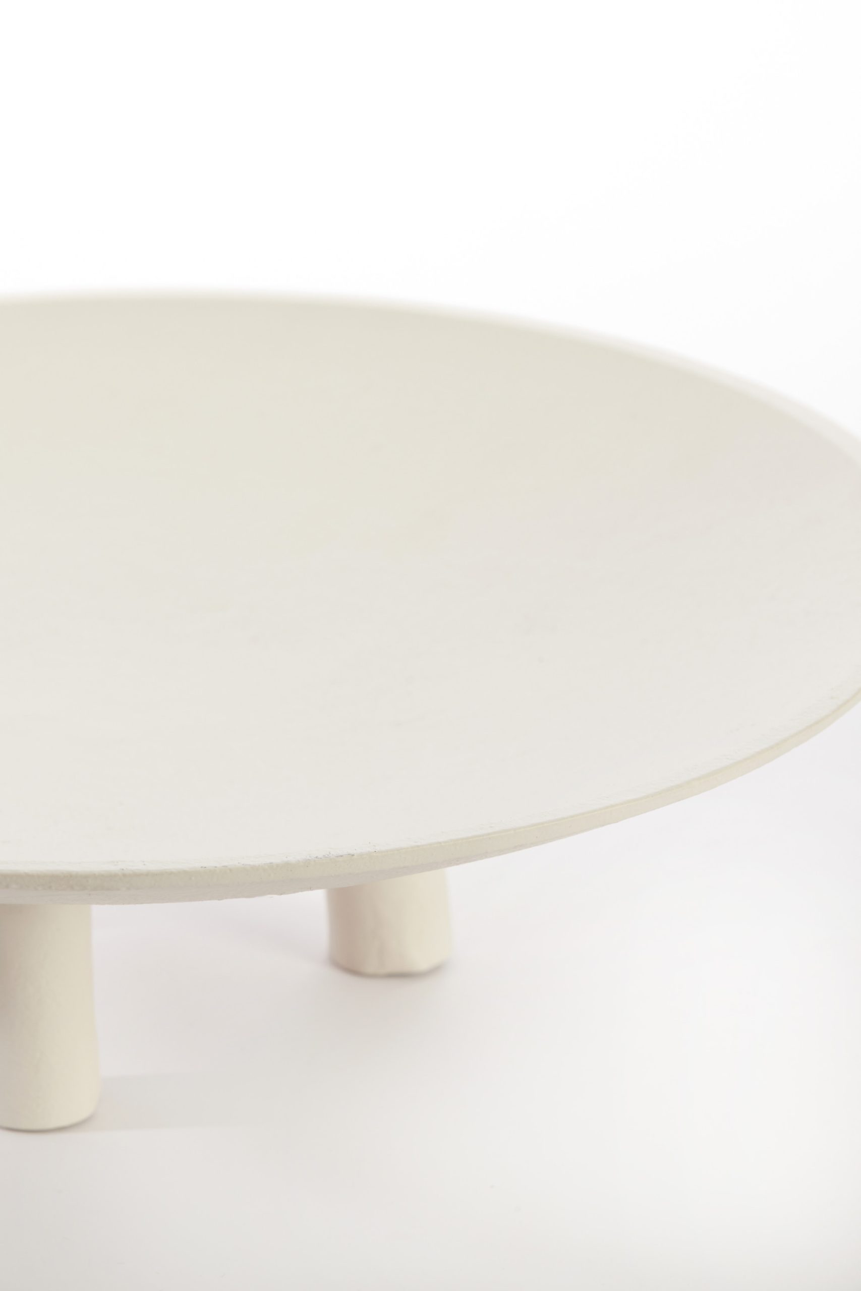 Light & Living Plateau op voet Ø40x11 cm TABUA crème