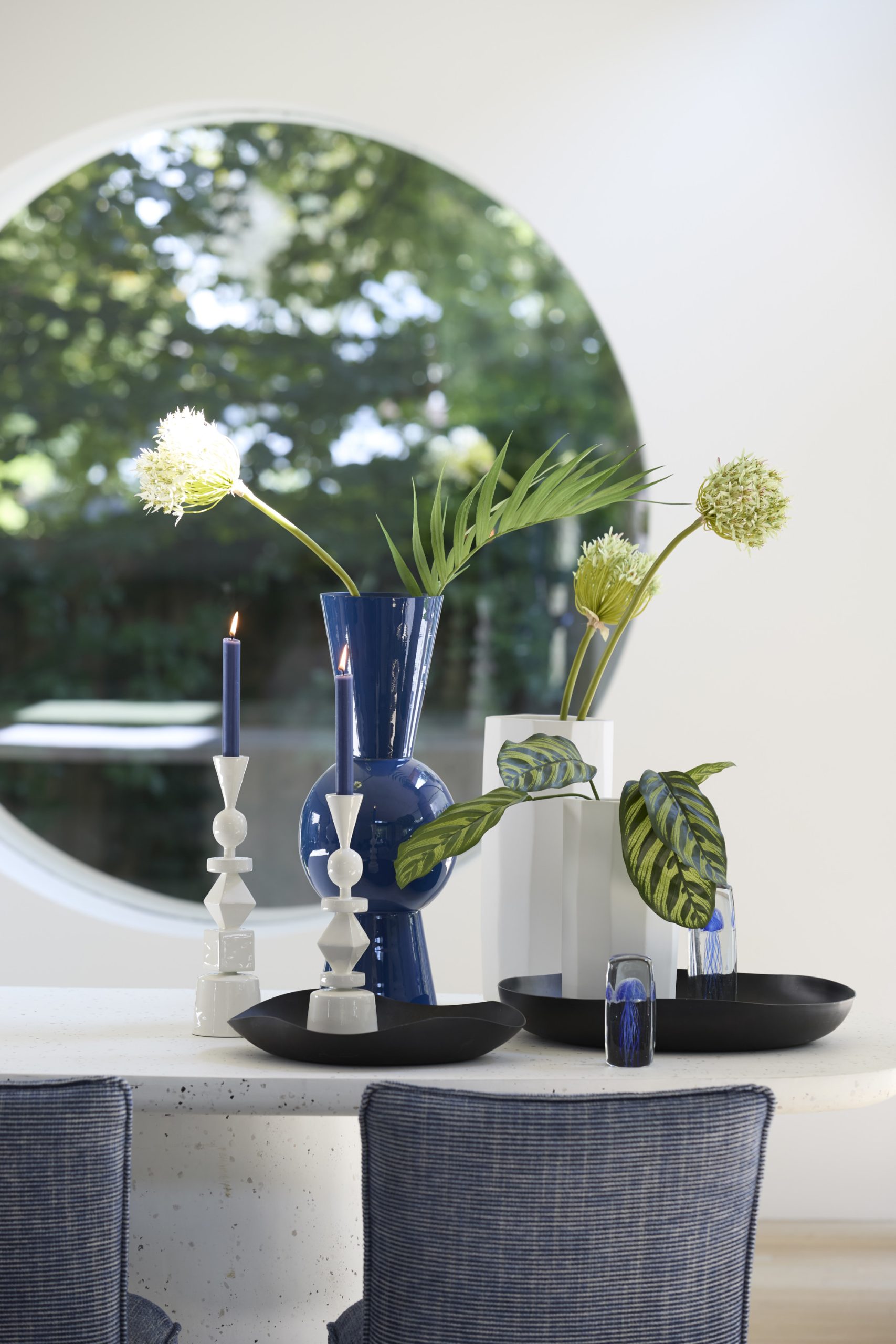 Light & Living Schaal 33x32x6,5 cm ANZIO mat zwart