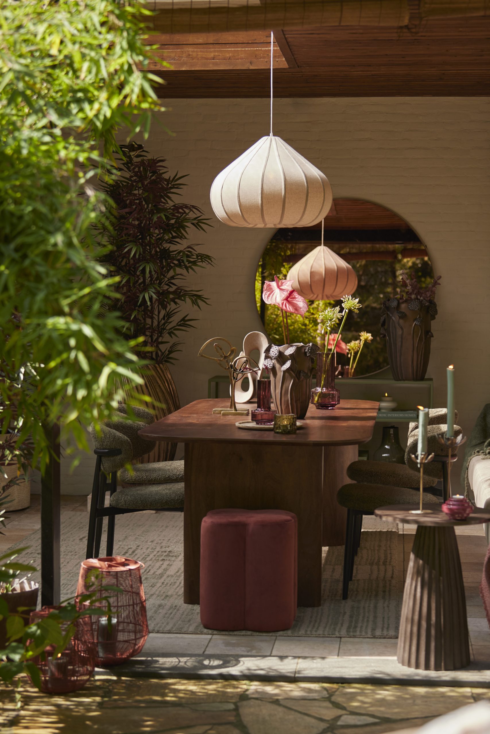 Light & Living Eettafel 240x100x76 cm AYMARA acacia hout donker bruin