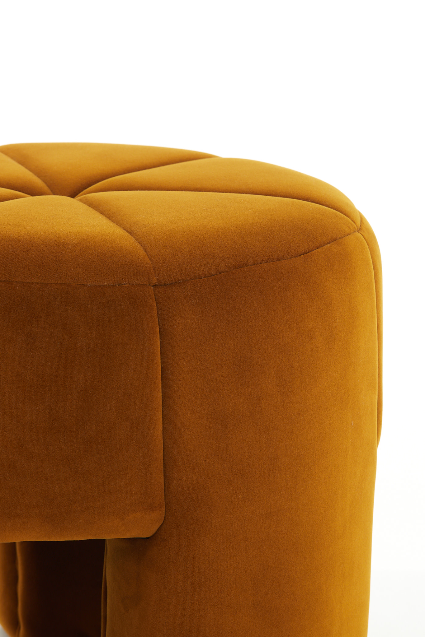 Light & Living Poef Ø51x45 cm BATOEMI velvet okergeel
