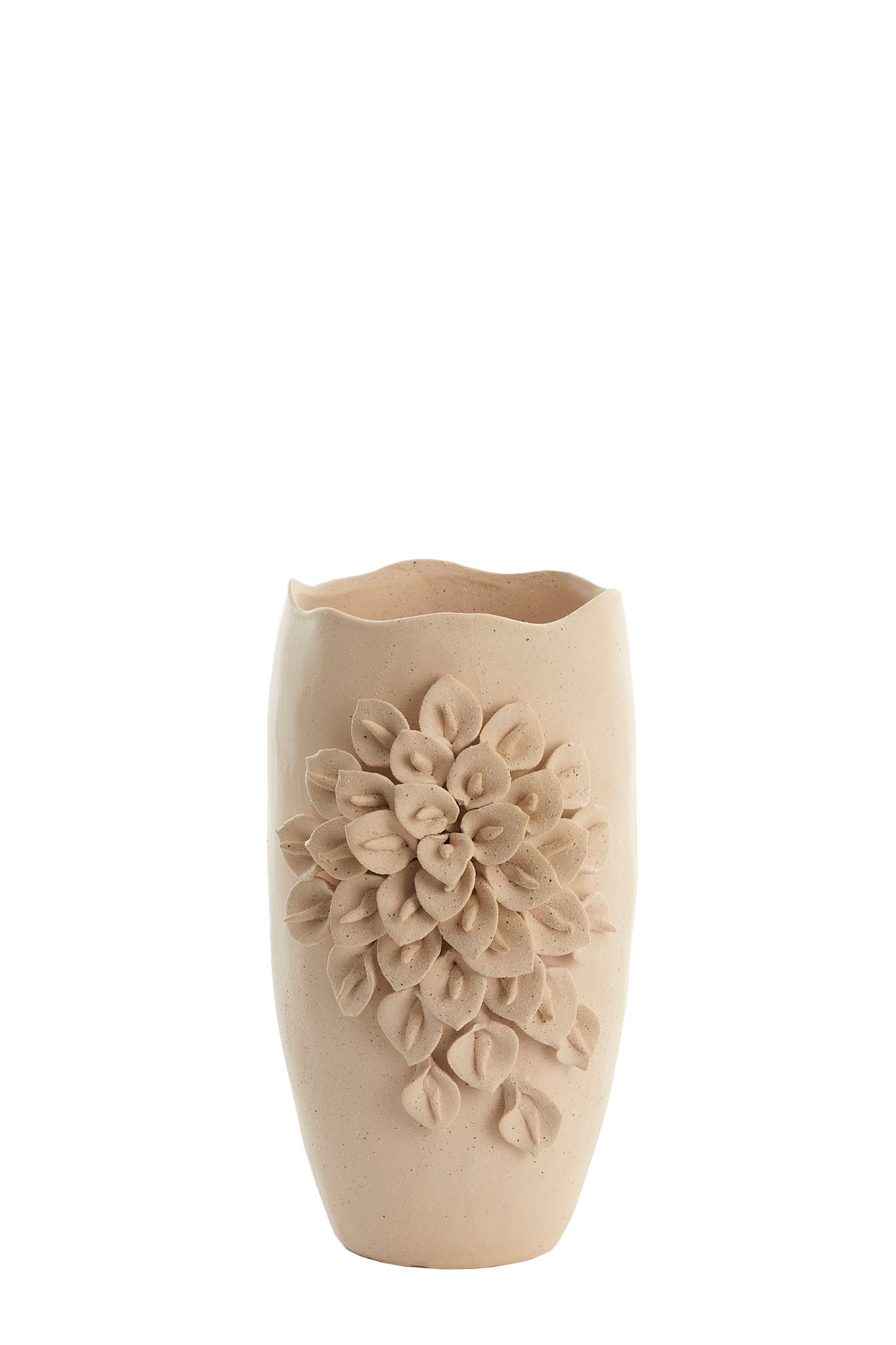 Light & Living Vaas deco 23x19x35,5 cm AMIATA keramiek mat crème