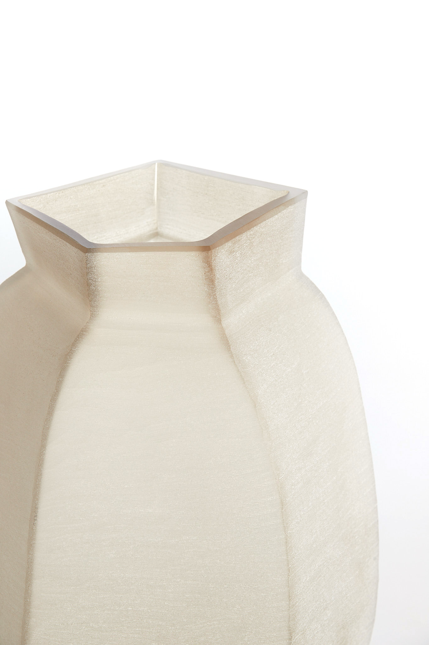 Light & Living Vaas 26,5x25,5x27 cm VELIKO glas licht bruin