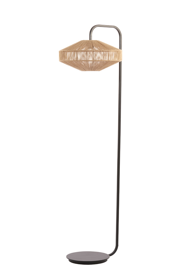 Light & Living Vloerlamp Ø43x164 cm LYRA naturel+mat zwart