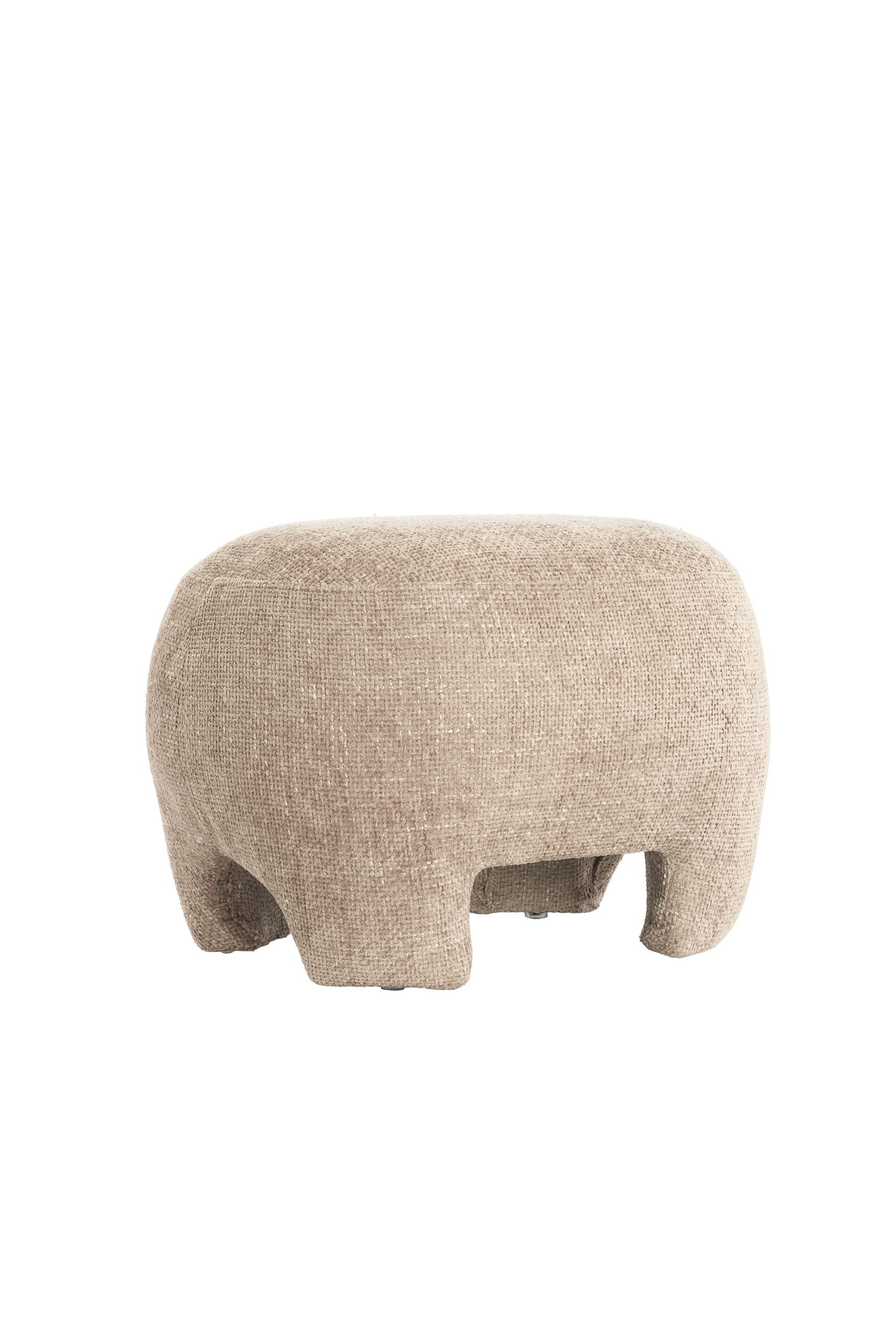 Light & Living Poef 53x41x38 cm ZENICA licht bruin