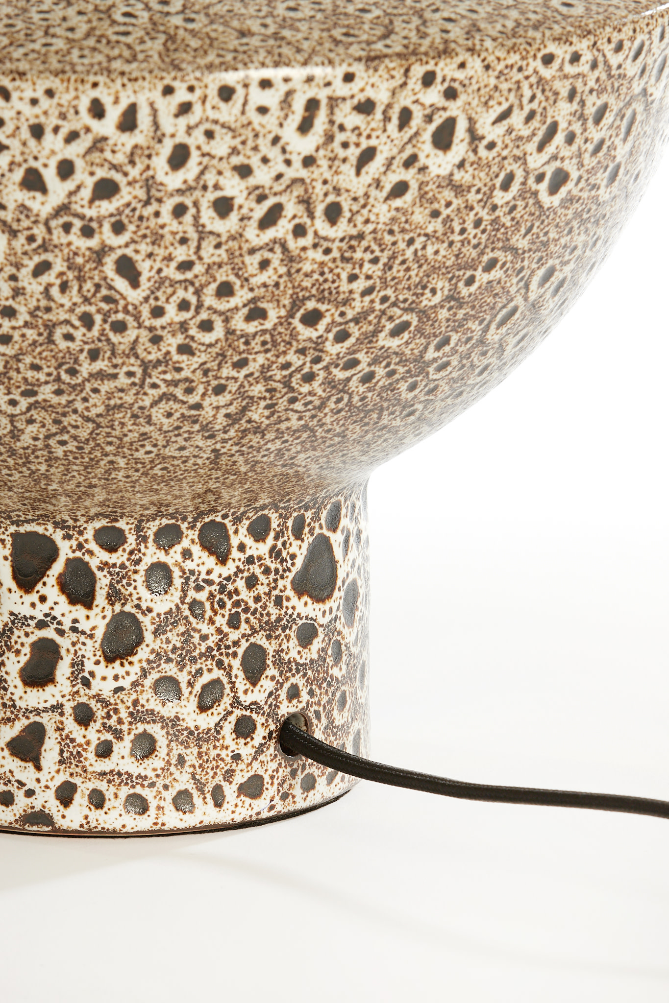 Light & Living Lampvoet Ø32x22 cm YASUR keramiek crème+zwart
