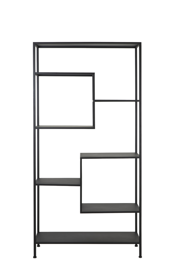 Light & Living Kast open 101x36x200 cm YVANA mat zwart