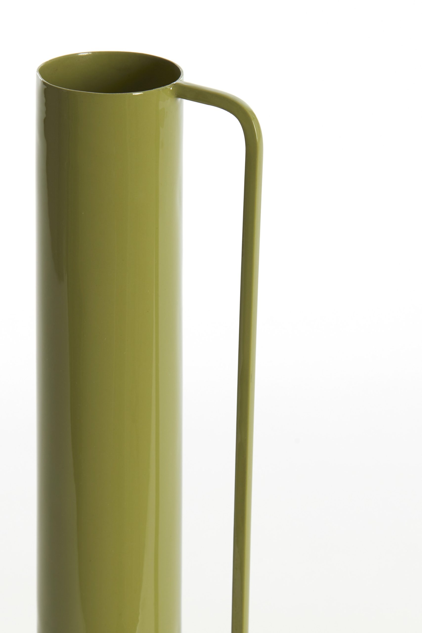 Light & Living Vaas deco Ø12x33 cm PANZANO glans olijf groen