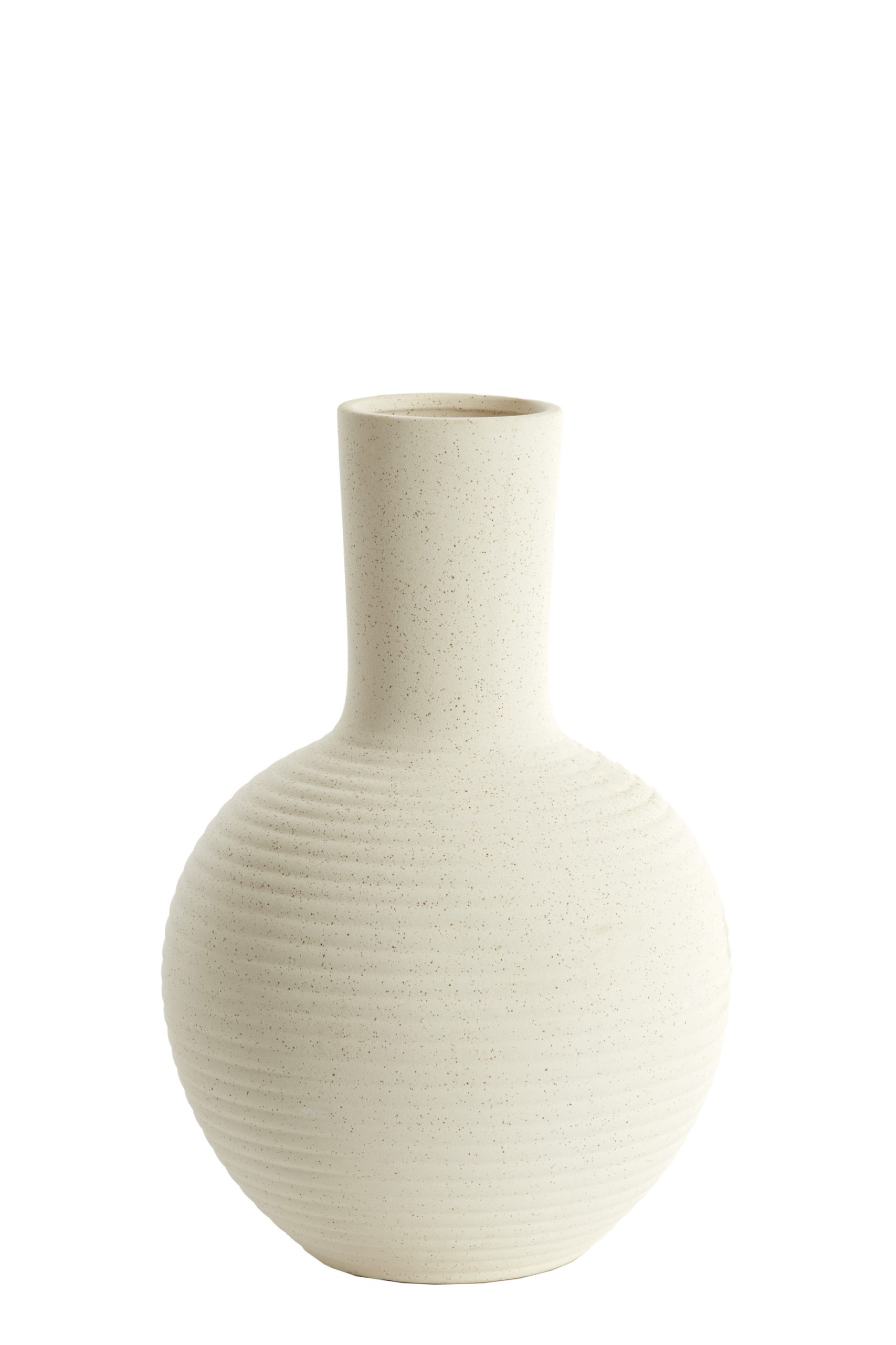 Light & Living Vaas deco Ø28,5x42 cm ULLOA keramiek mat crème