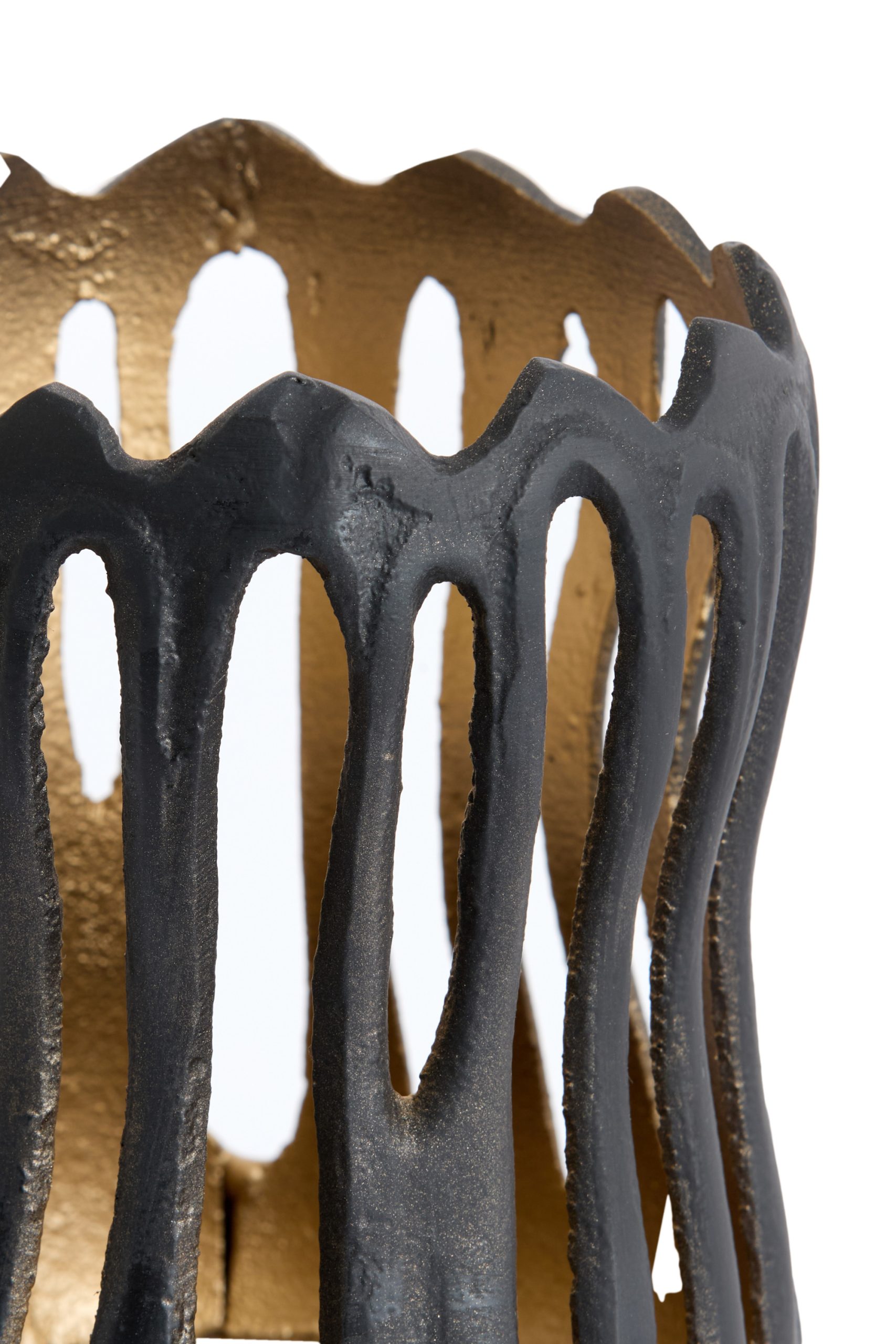 Light & Living Theelicht Ø8,5x10 cm TIVOLI zwart+goud