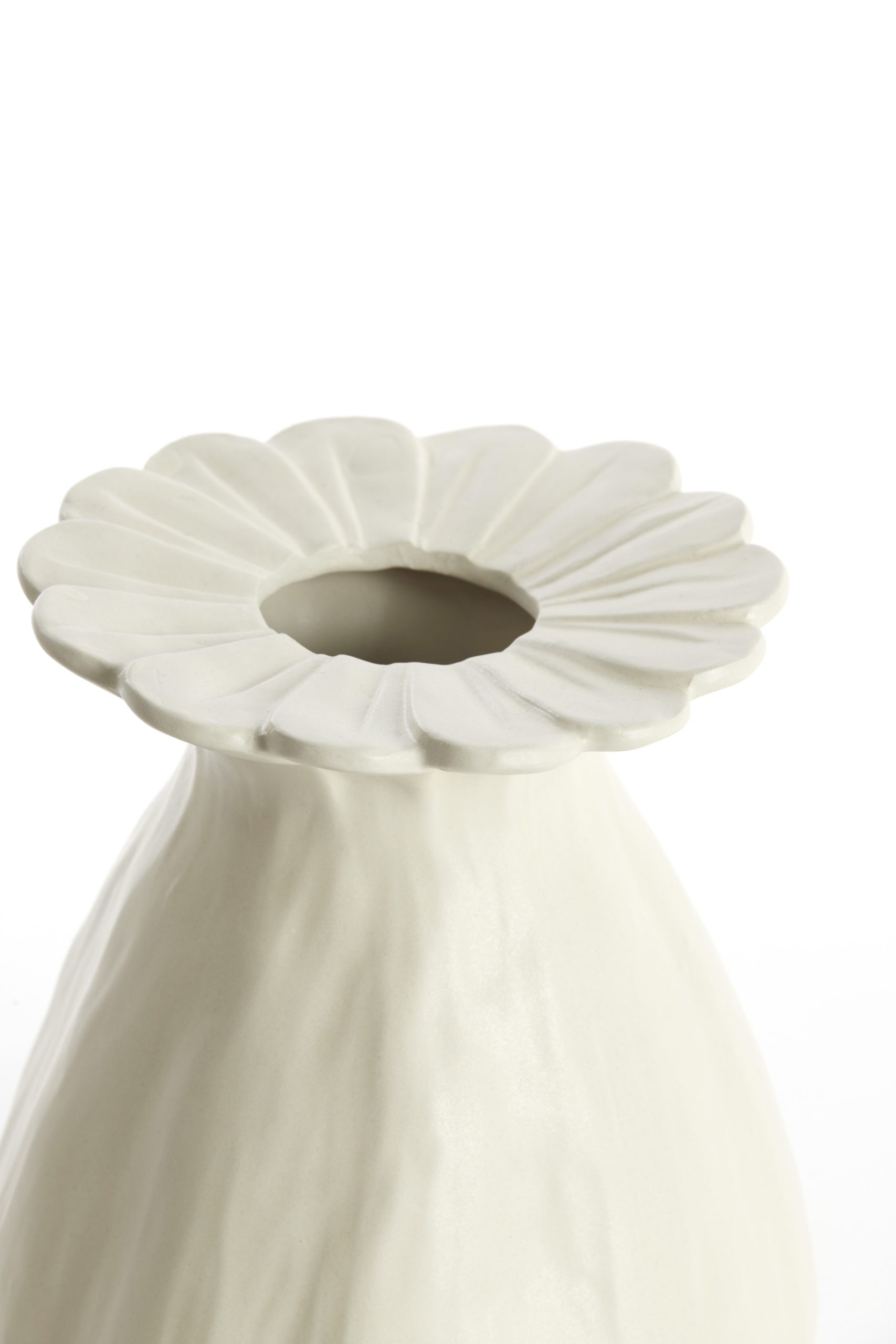 Light & Living Vaas deco Ø19,5x25 cm REWA keramiek crème