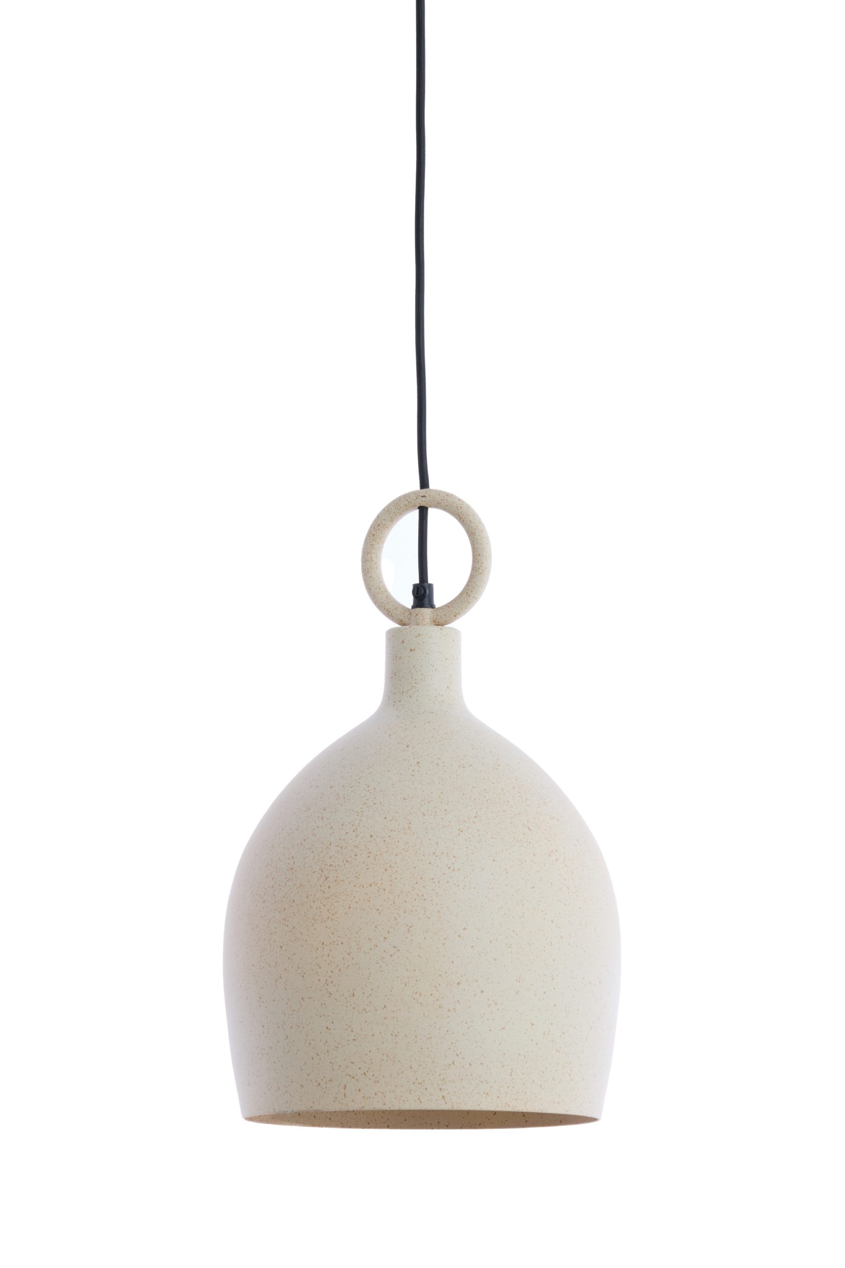 Light & Living Hanglamp Ø24x39 cm ROSERO zand+licht bruin gespikkeld