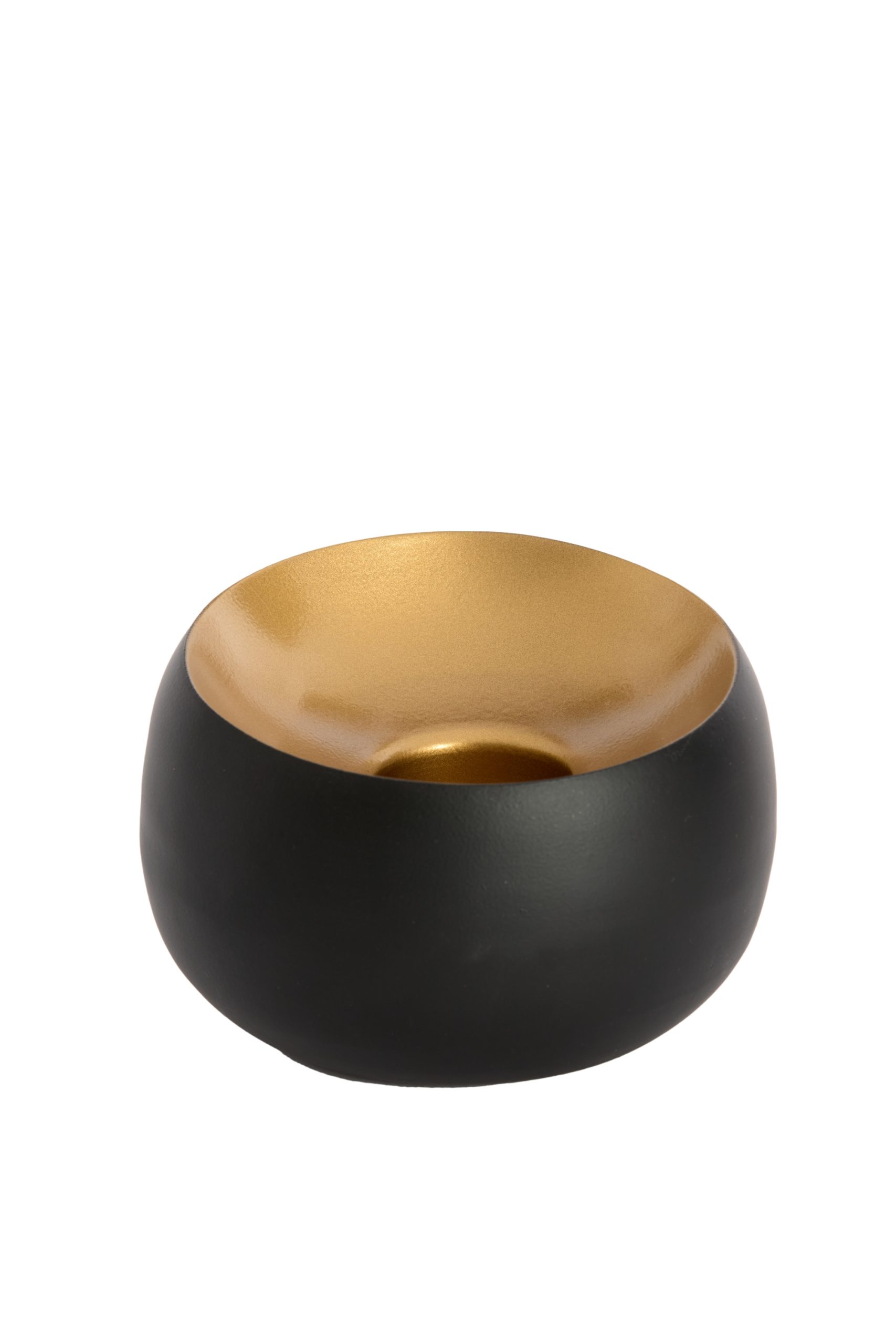 Light & Living Theelicht Ø15x10 cm VEROLI mat zwart+goud
