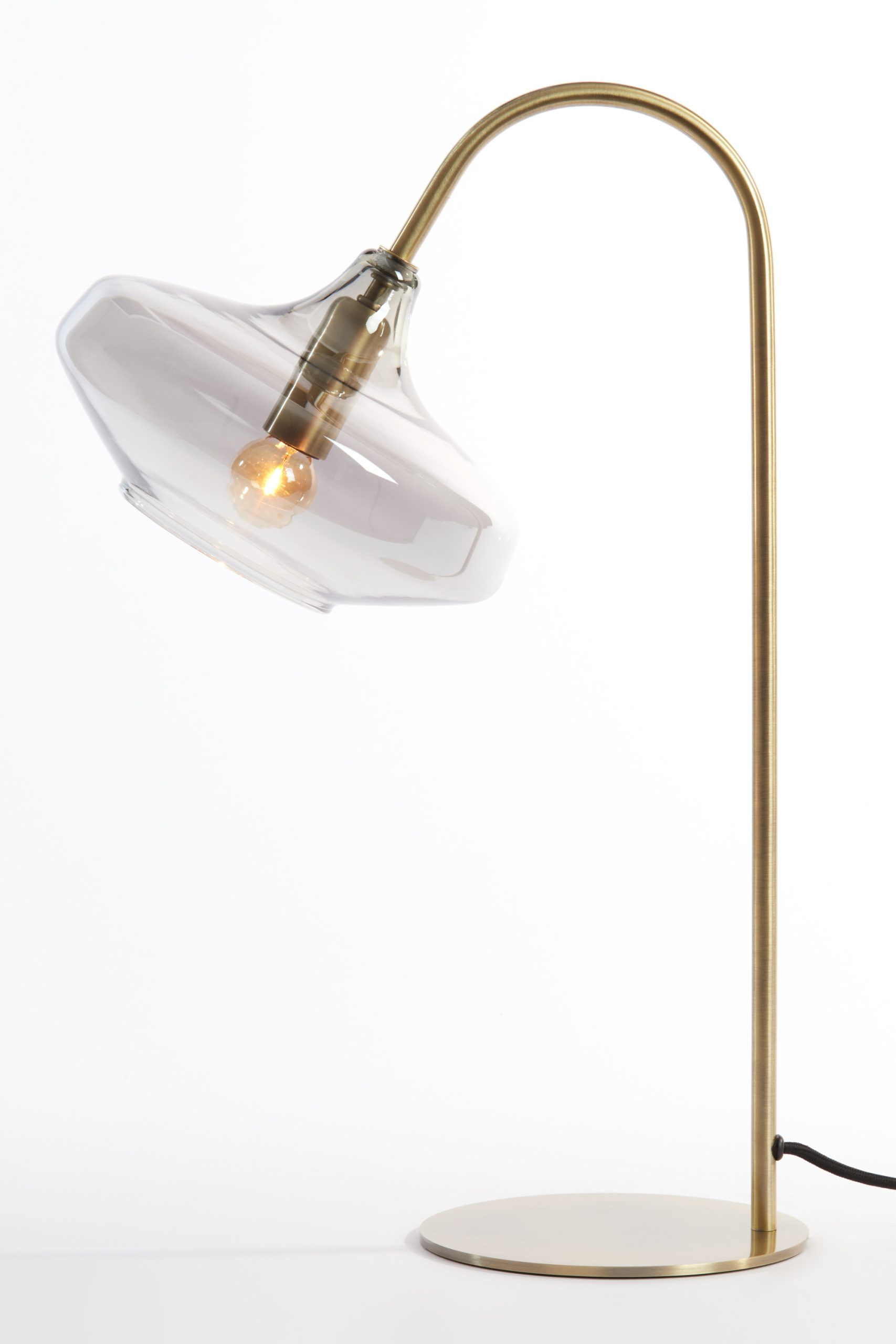 Light & Living Tafellamp E14 31x22x50 cm SOLNA antiek brons+smoke glas