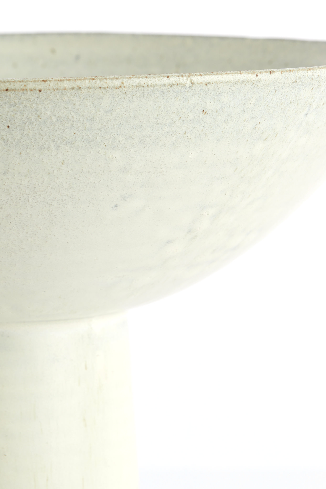 Light & Living Schaal op voet Ø35,5x25,5 cm VASCO mat crème-zand