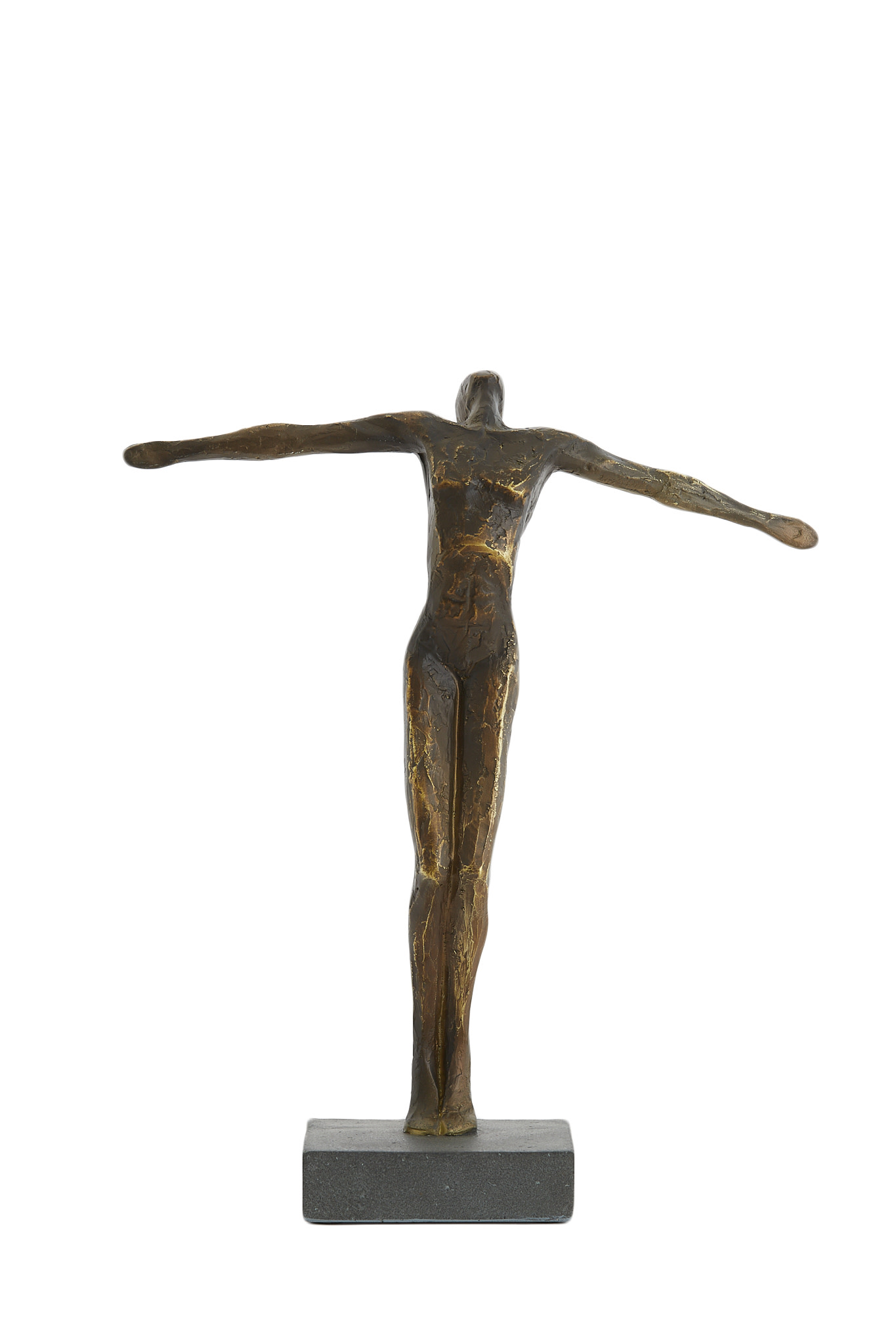 Light & Living Ornament op voet 29,5x9x35,5 cm JIP antiek brons+mat zwart